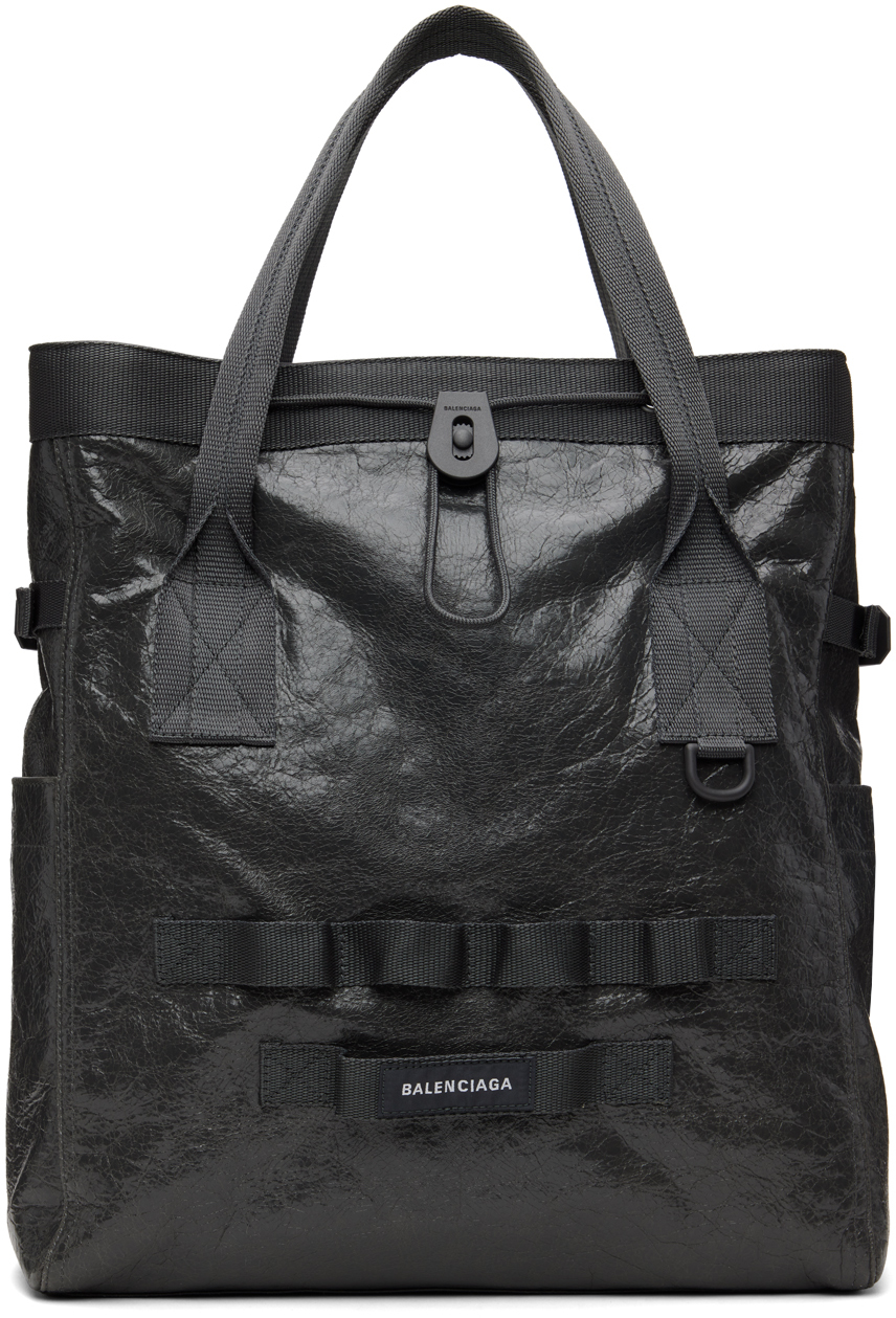 Gray Medium Army Tote by Balenciaga on Sale