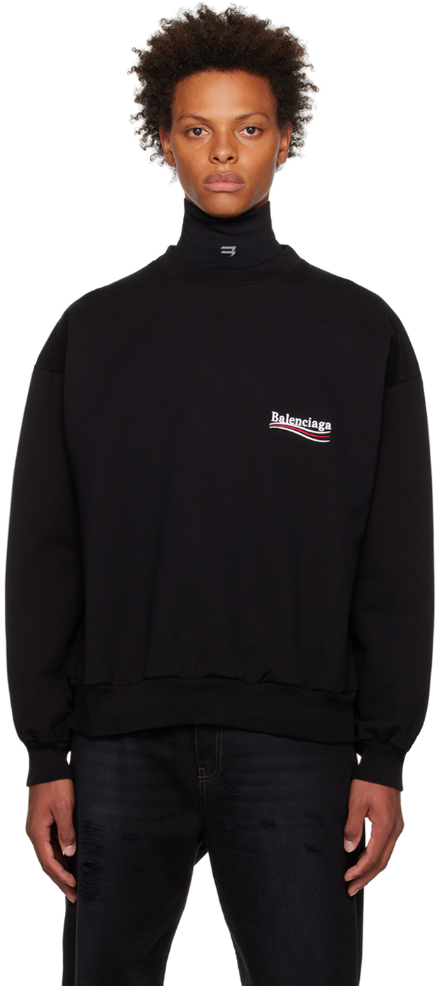 Balenciaga Black Political Campaign Sweatshirt