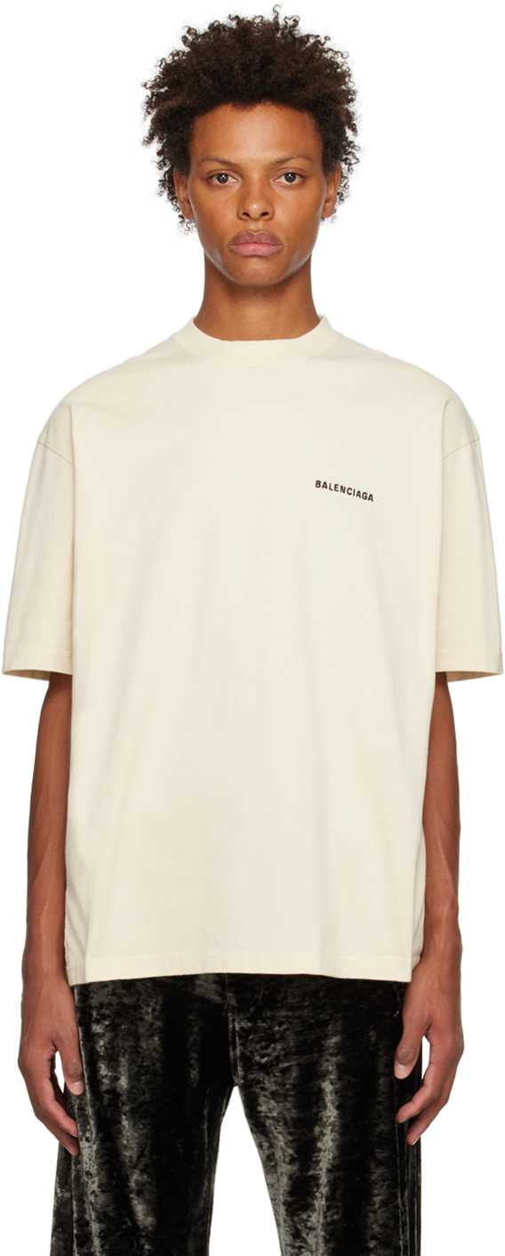 Balenciaga Men's Cities Seoul T-Shirt Medium Fit - Black White - Size XXL