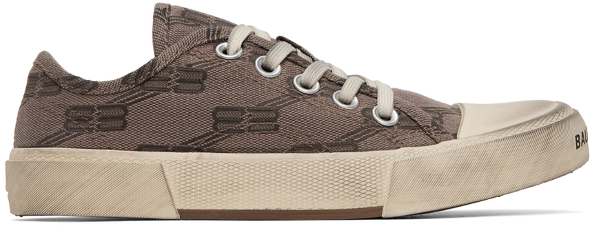 Balenciaga Taupe Paris Sneakers