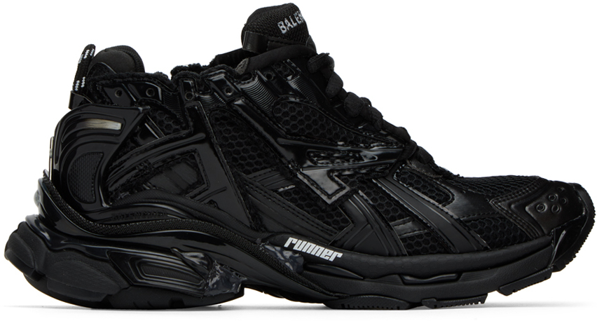 Balenciaga: Black Runner Sneakers | SSENSE