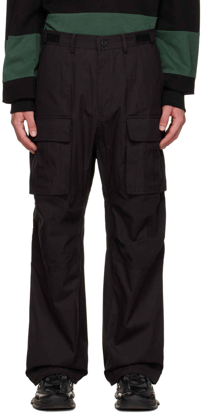 Juun.J Black Outdoor Design Cargo Pants