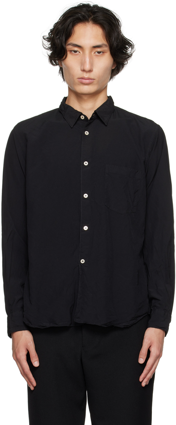 Comme Des Garçons Homme Deux Black Buttoned Shirt In 1 Black