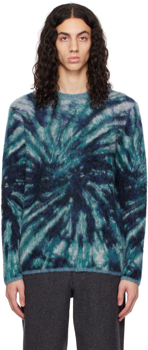 Blue Tie-Dye Sweater