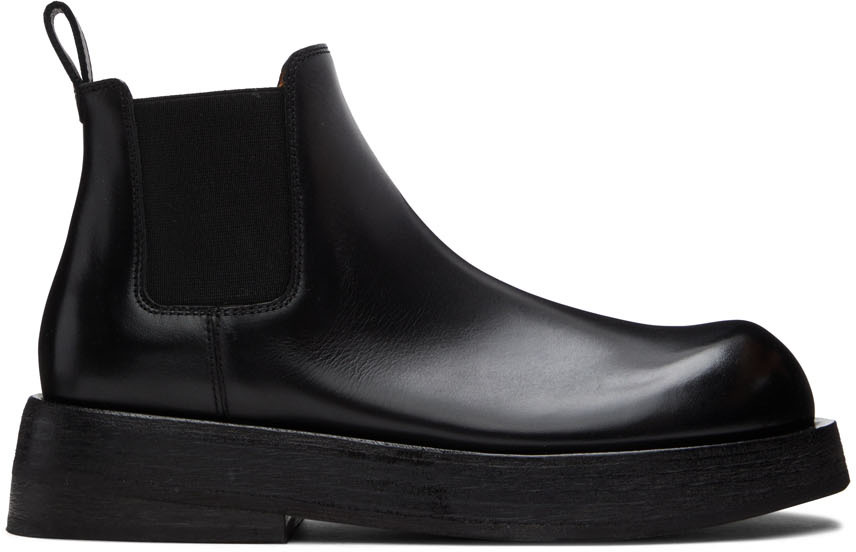 Shop Marsèll Black Musona Chelsea Boots In 666 Black