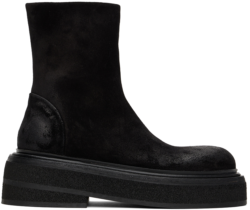 Marsèll Black Suede Zuccone Boots