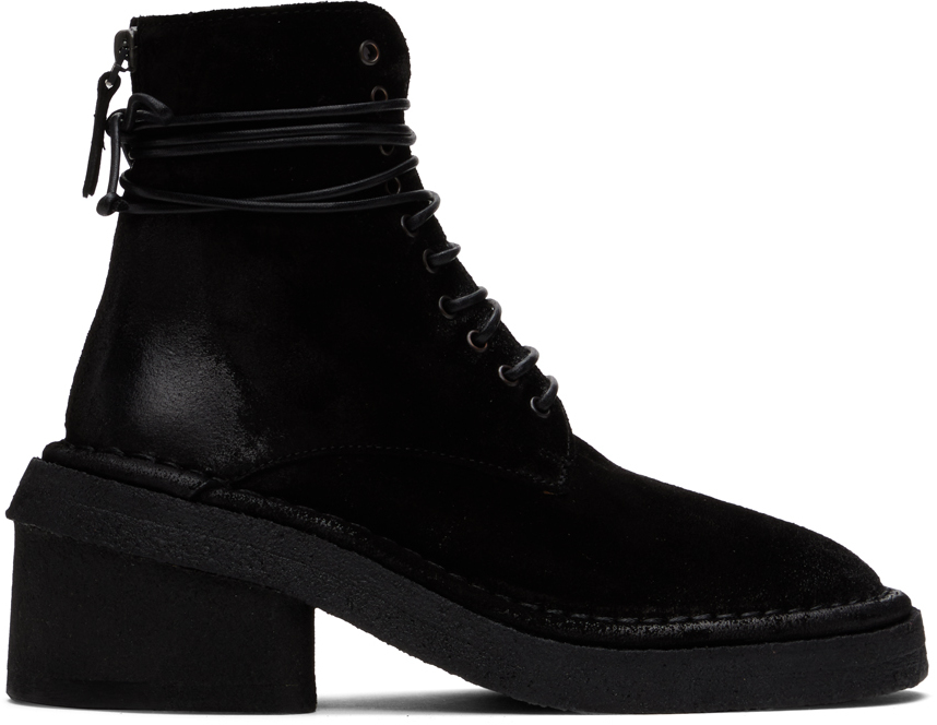 Marsèll Black Burraccio Ankle Boots