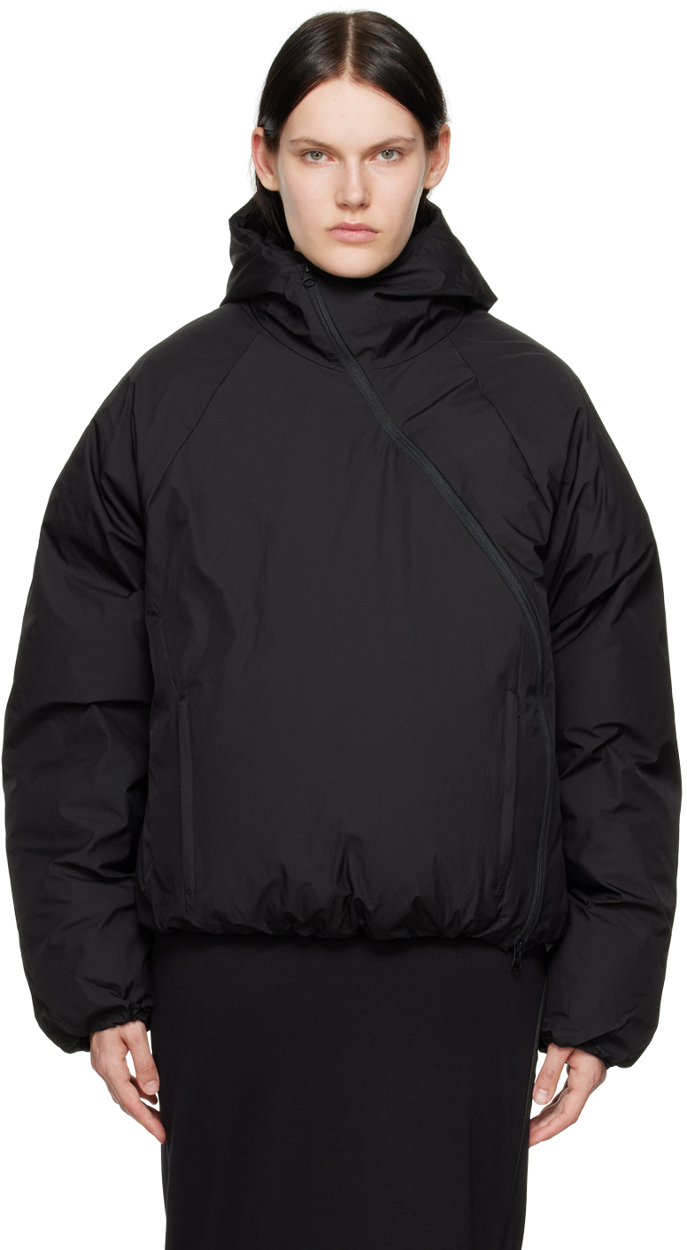 Black 5.0 Center Down Jacket by Post Archive Faction (PAF) on Sale