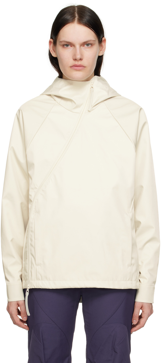 Beige 5.0 Technical Center Jacket In 21741822 Ivory