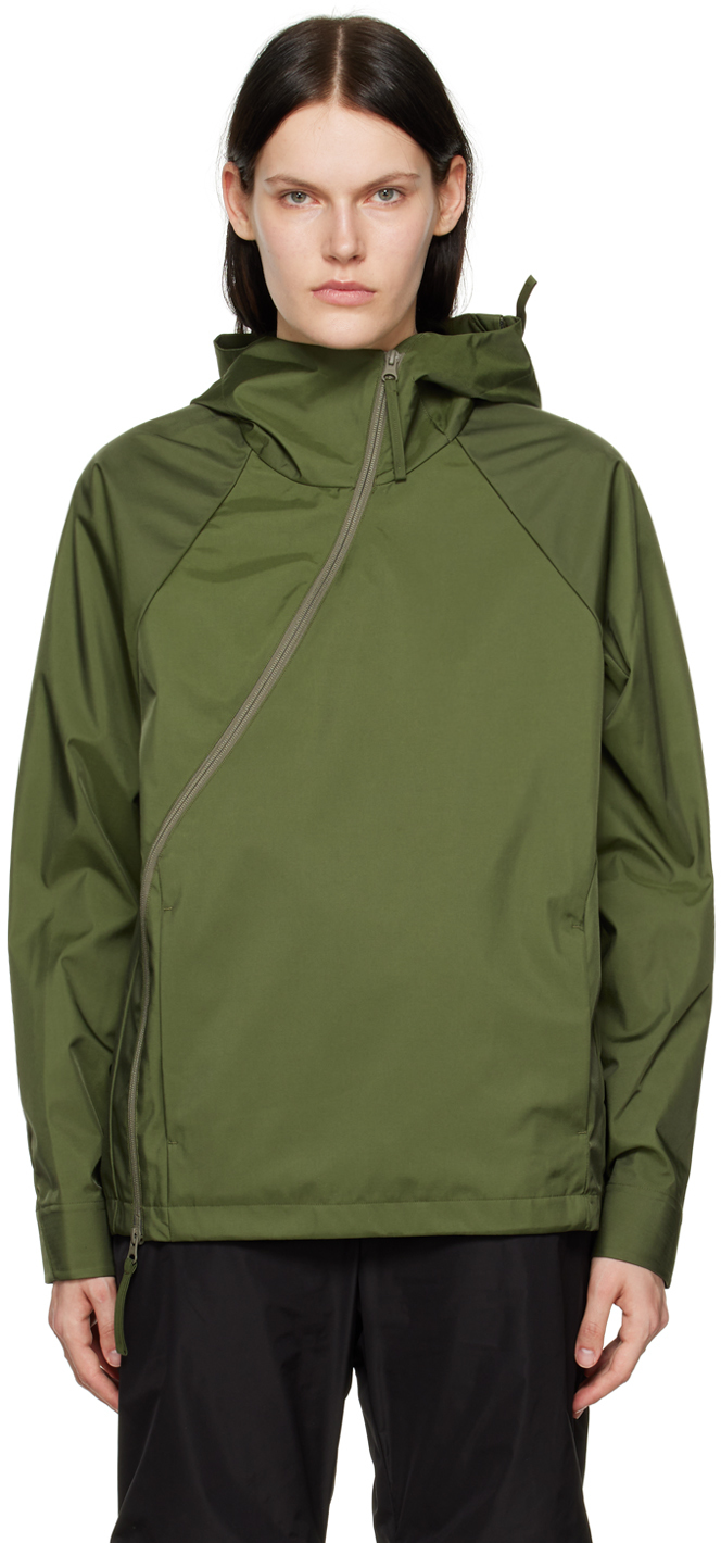 Green 5.0 Technical Center Jacket In 21741823 Olive Green