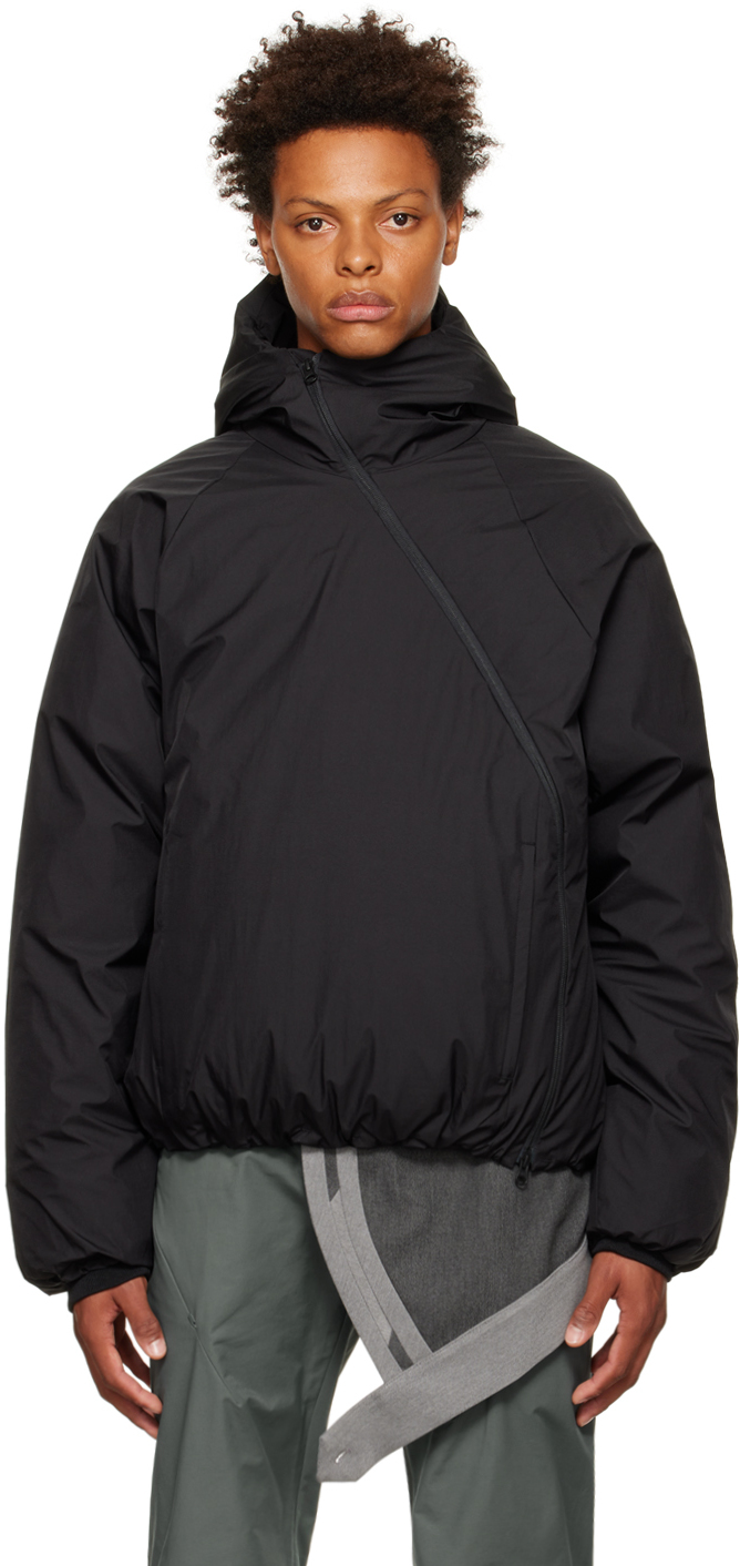 Black Center Down Jacket by Post Archive Faction (PAF) on Sale