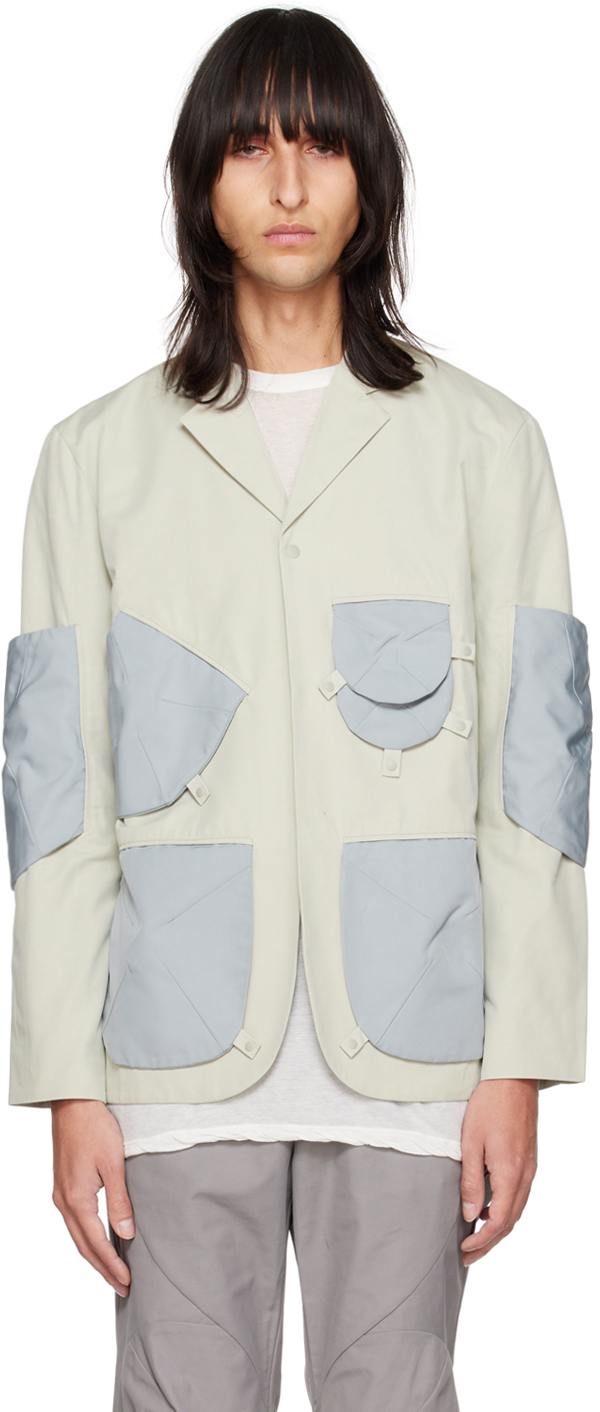 POST ARCHIVE FACTION (PAF): Gray Center Jacket | SSENSE