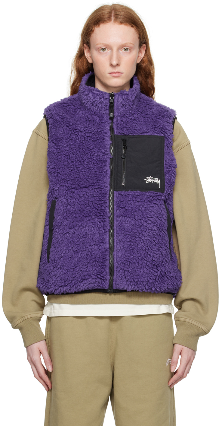Stussy Purple Pocket Reversible Vest