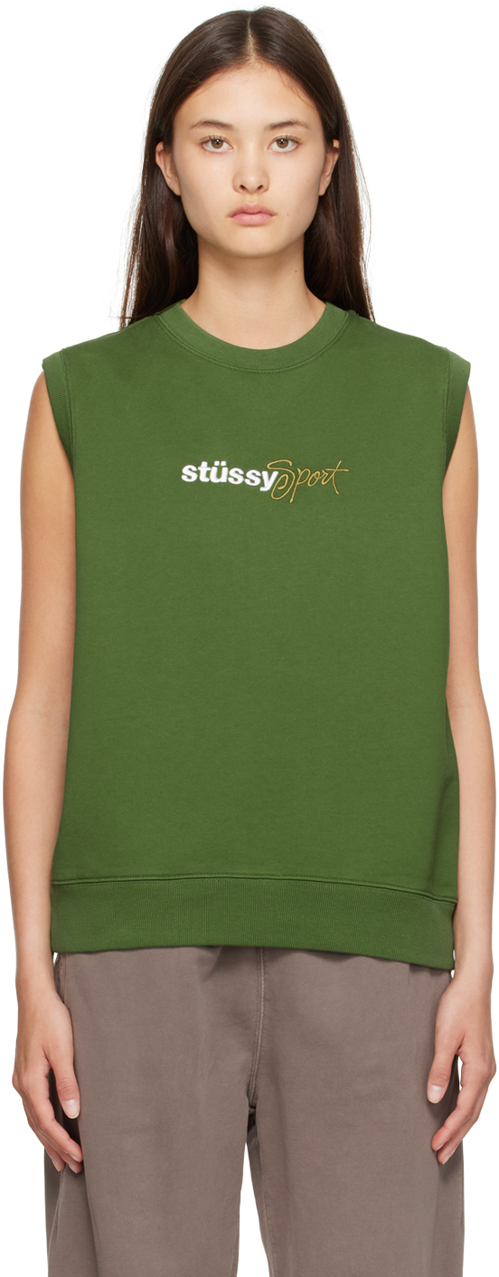 Stussy Green Sport Sweater