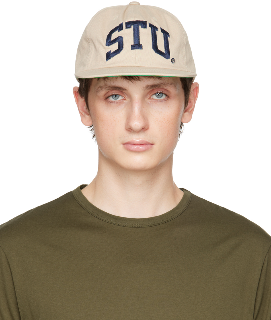 Stussy Beige Stu Arch Cap In Khak Khaki | ModeSens