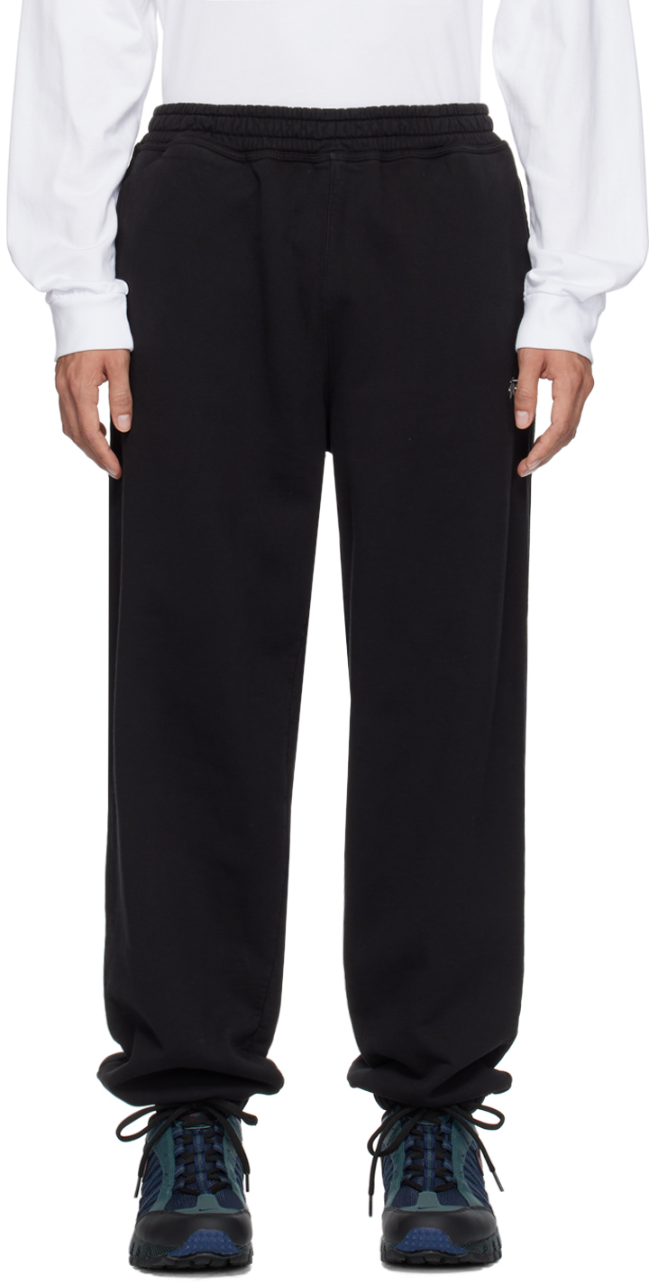 Black Relaxed-Fit Sweatpants by Stüssy on Sale