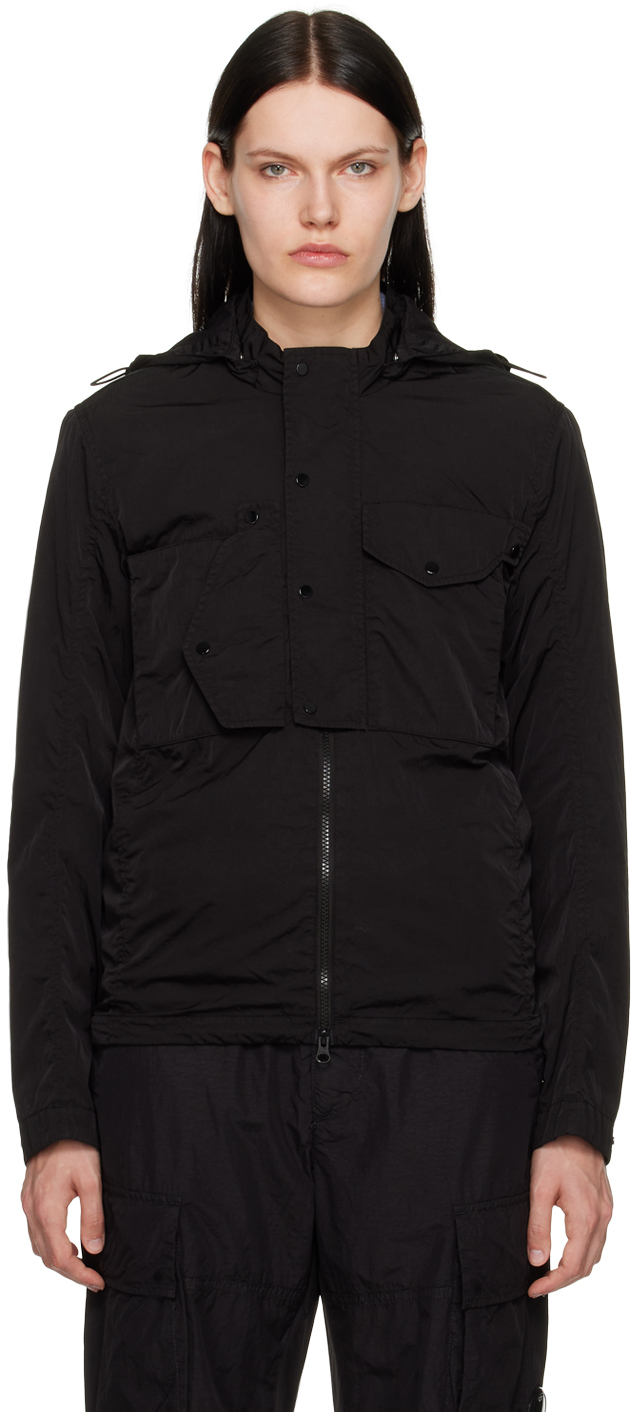 C.P. Company: Black Chrome-R Goggle Jacket | SSENSE