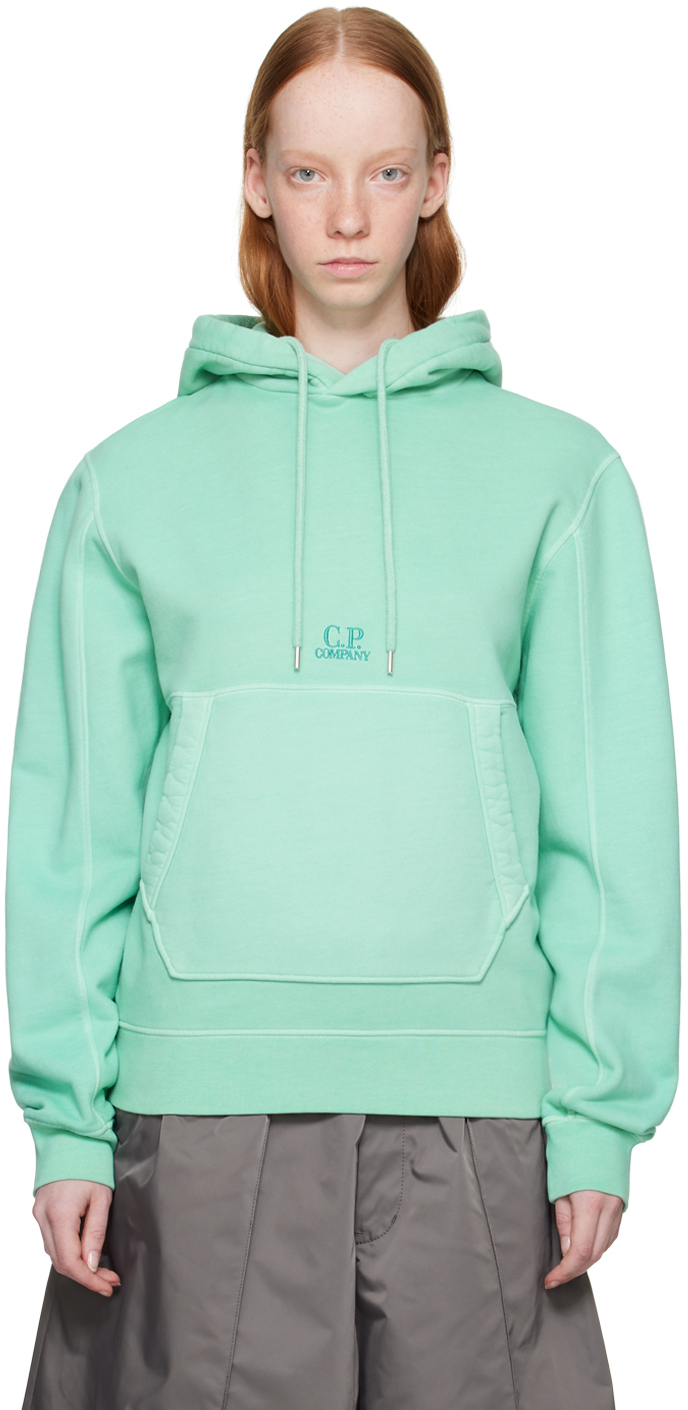 C. P. Company Blue Emerized Hoodie