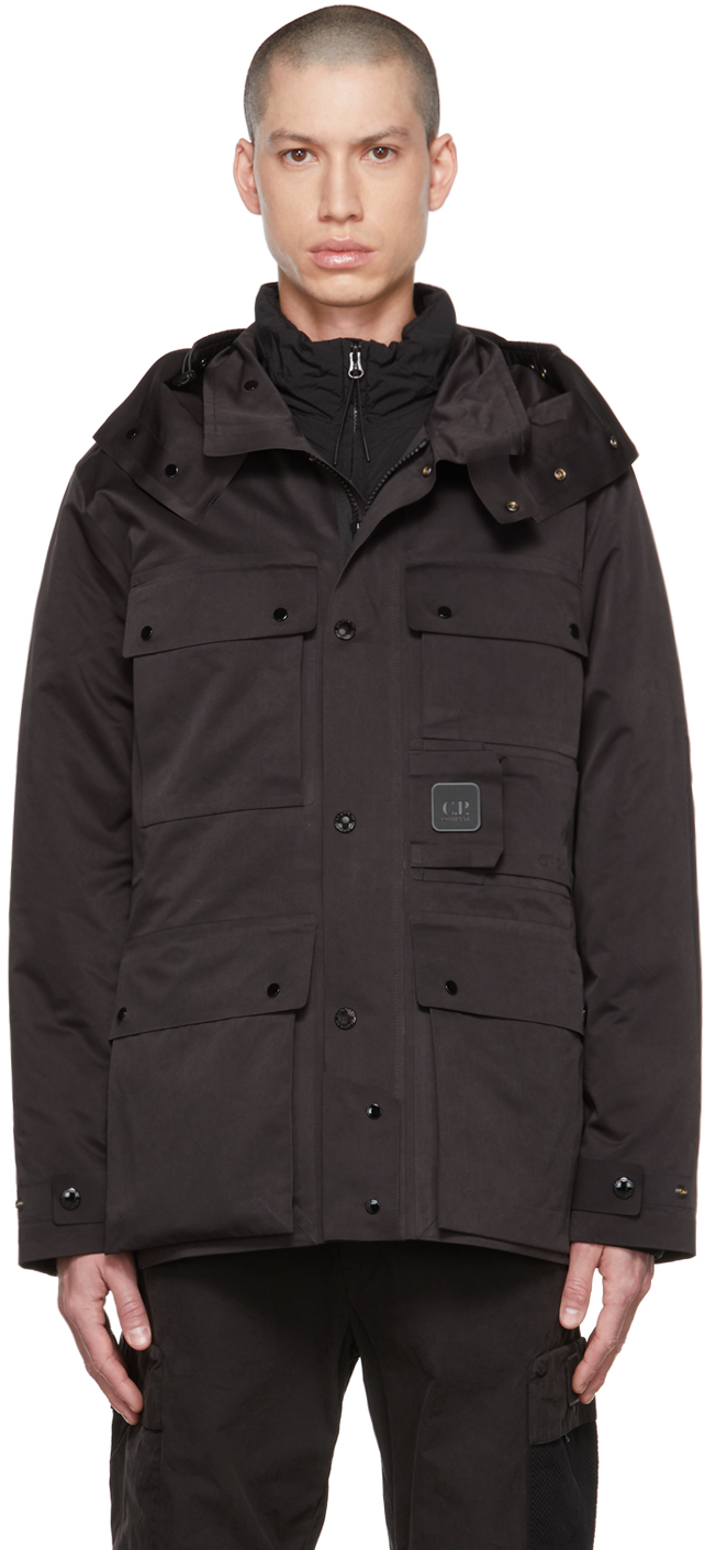 C.P. Company Black Quilted Down Jacket | Smart Closet