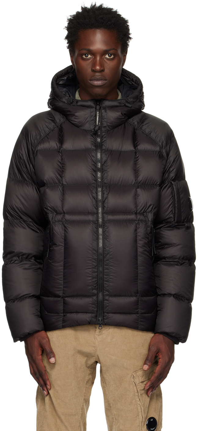 Black D.D. Shell Down Jacket by C.P. Company on Sale