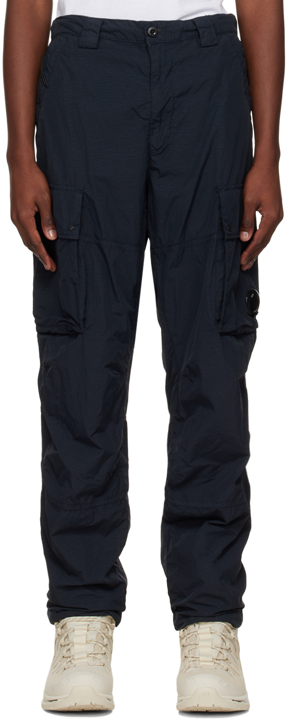 Navy Cargo Pants - newme