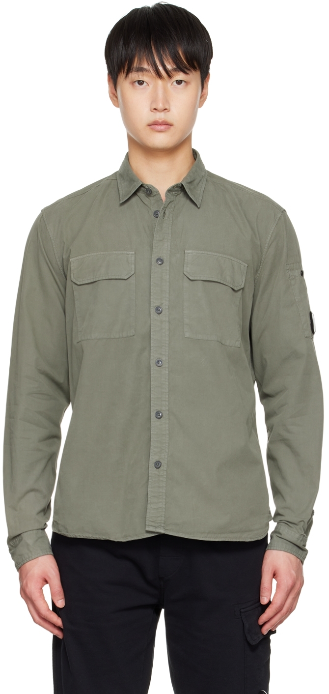 C. P. Company Green Long Sleeve Shirt