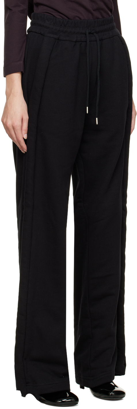 Dries Van Noten Black Drawstring Lounge Pants In 900 Black
