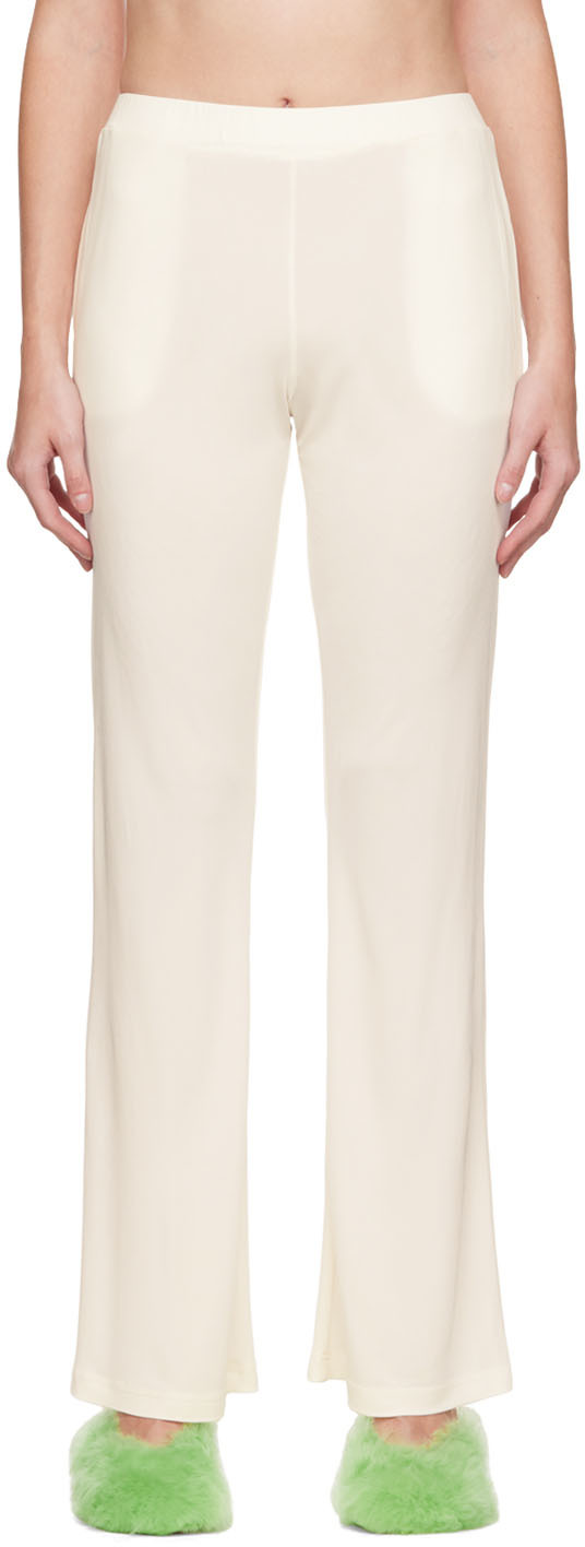 Jersey trousers Natural | Sandro Paris