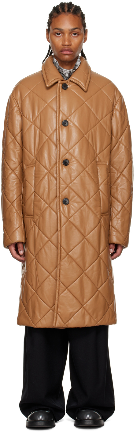 Dries Van Noten: Brown Redmore Coat | SSENSE