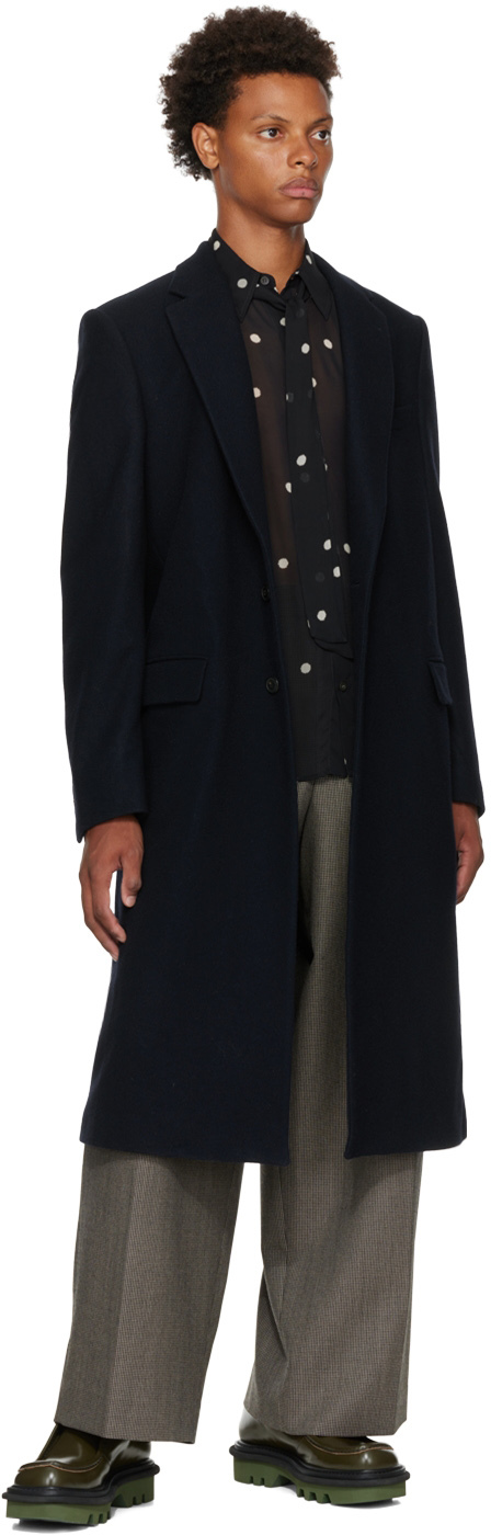 Dries Van Noten ネイビー Rutland コート