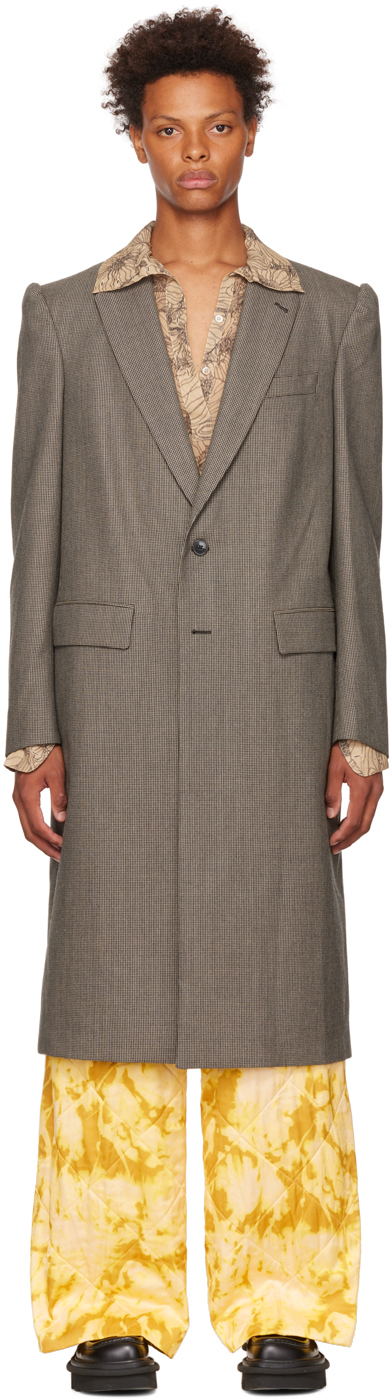 Brown Two-Button Coat
