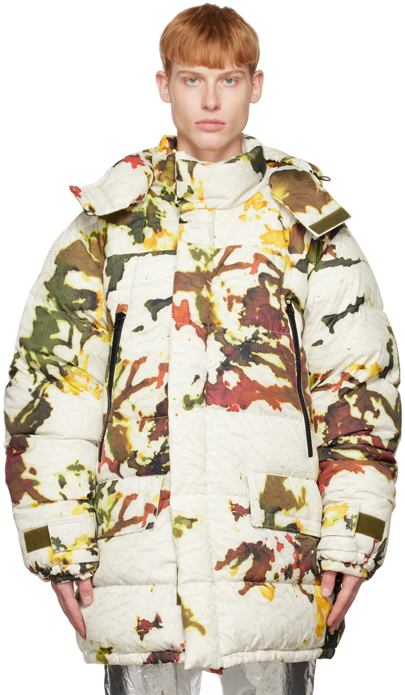 White Camo Down Jacket