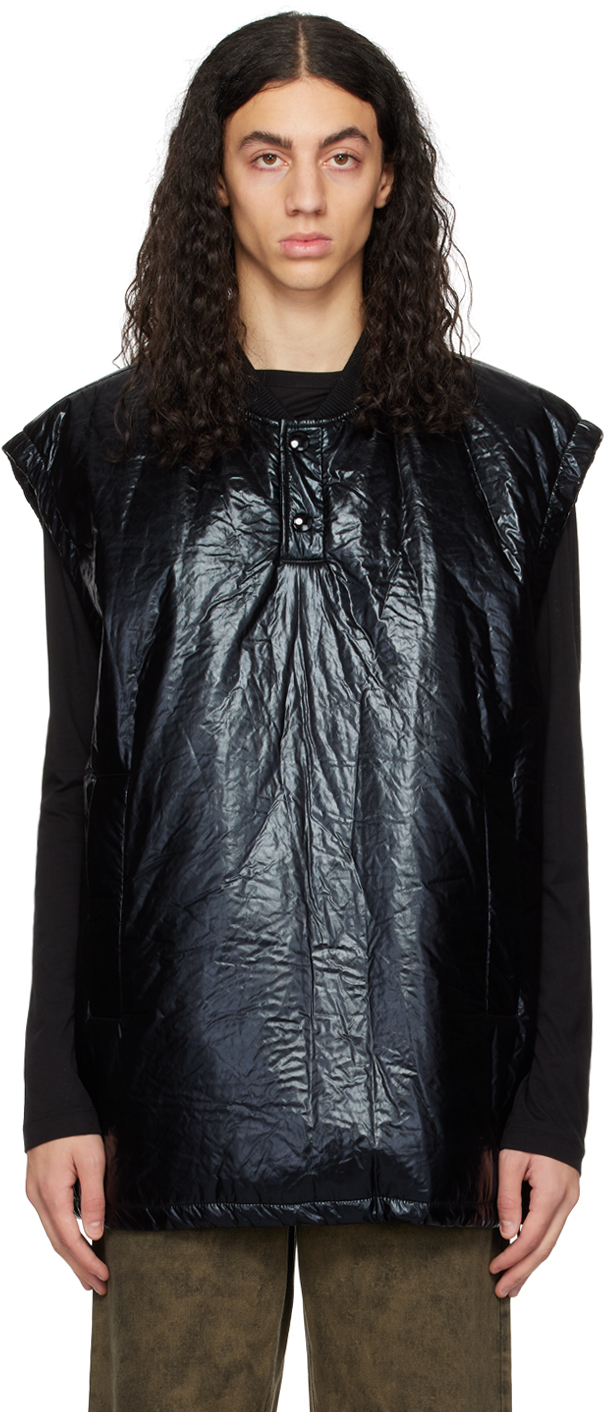 Dries Van Noten Black Pullover Waistcoat In 900 Black