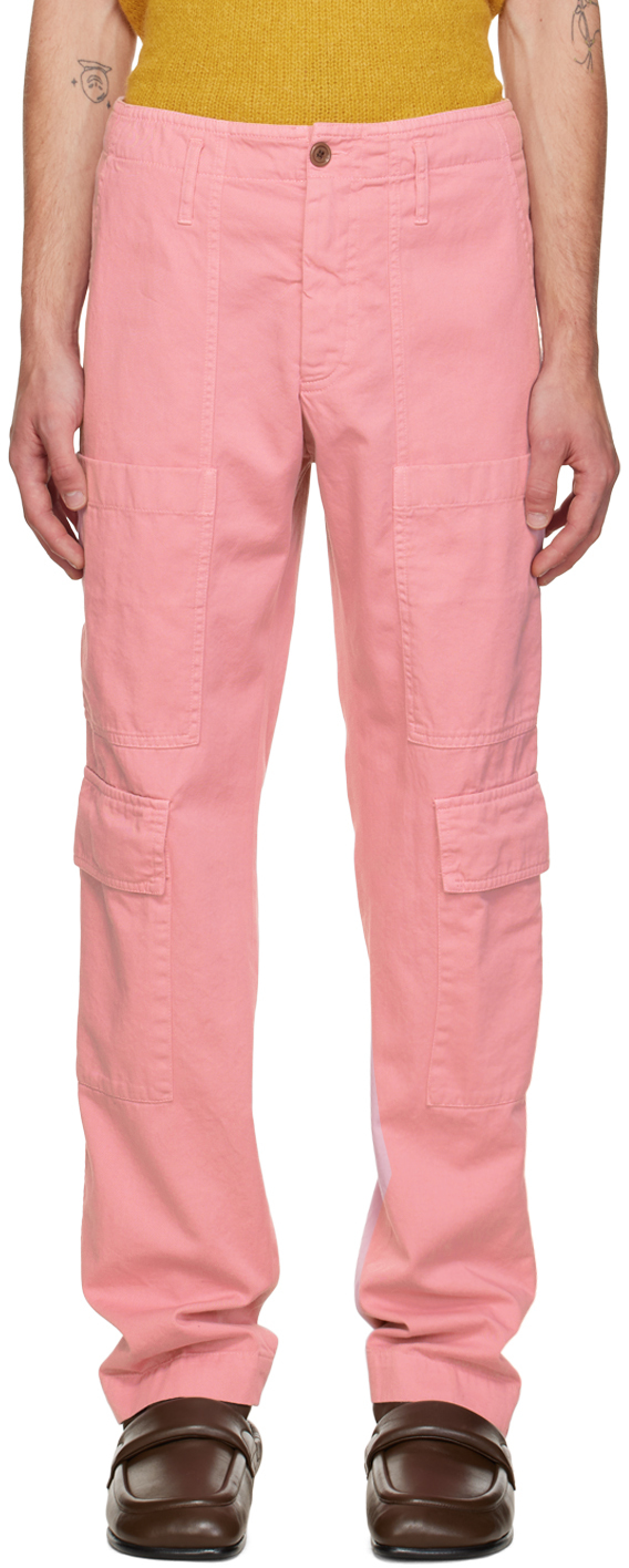 Dries Van Noten Pink Four-Pocket Cargo Pants