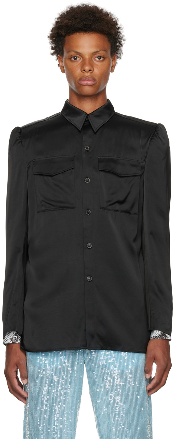 Dries Van Noten Black Cassely Shirt