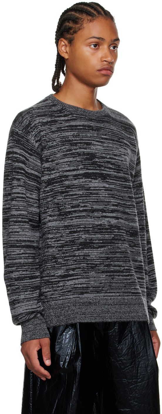 Dries Van Noten Gray Crewneck Sweater In 802 Grey