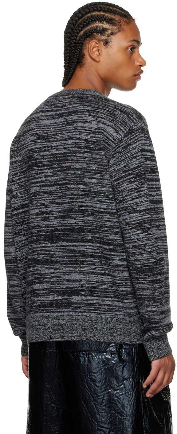 Dries Van Noten Gray Crewneck Sweater In 802 Grey