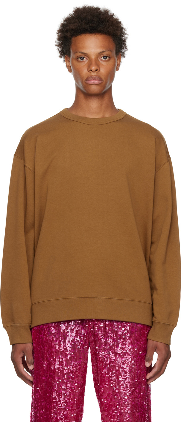 Dries Van Noten Brown Cotton Sweatshirt
