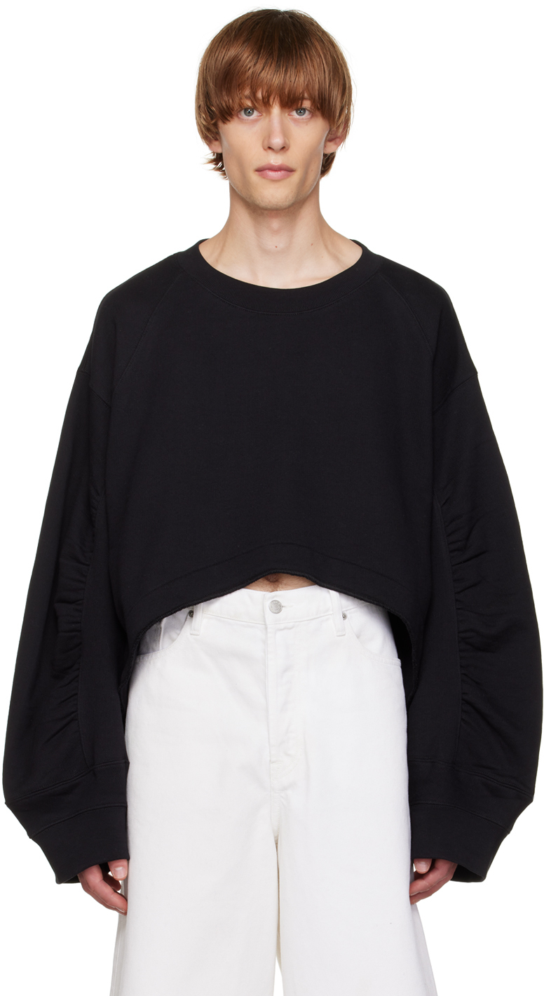 Dries Van Noten Black Asymmetric Sweatshirt