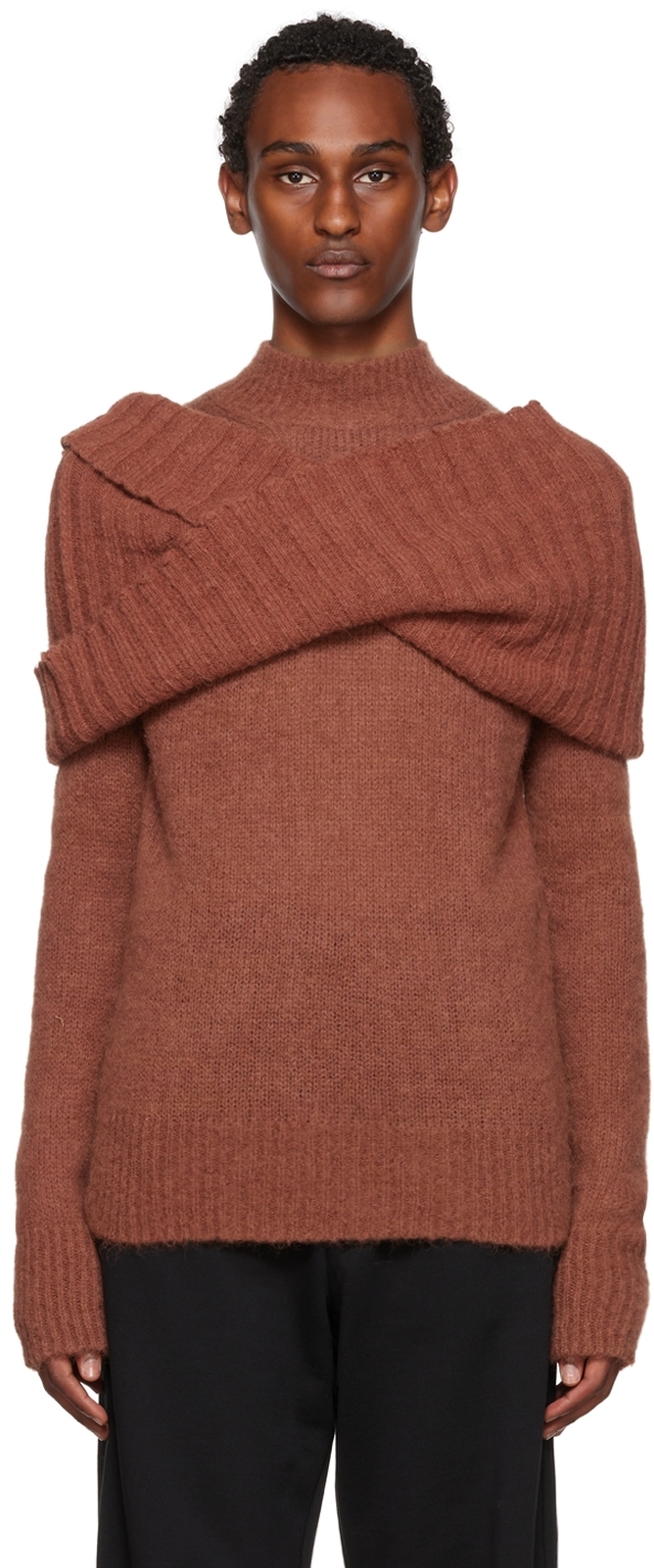 Dries Van Noten Brown Alpaca Sweater