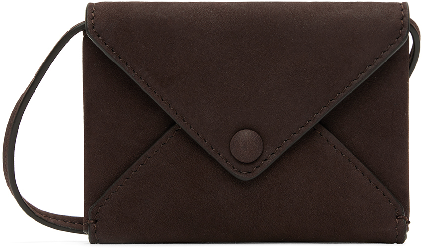 The Row Brown Mini Envelope Pouch