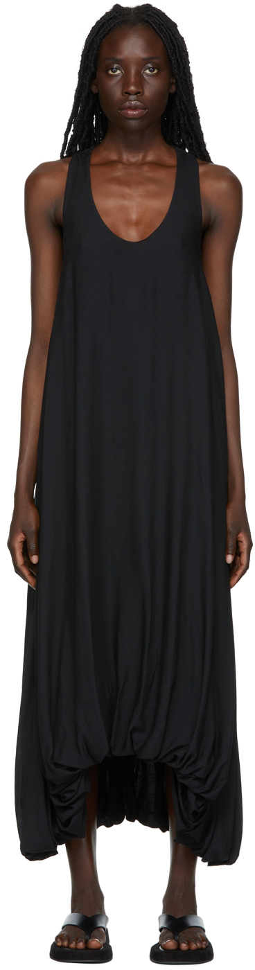The Row: SSENSE Exclusive Black Copo Maxi Dress | SSENSE