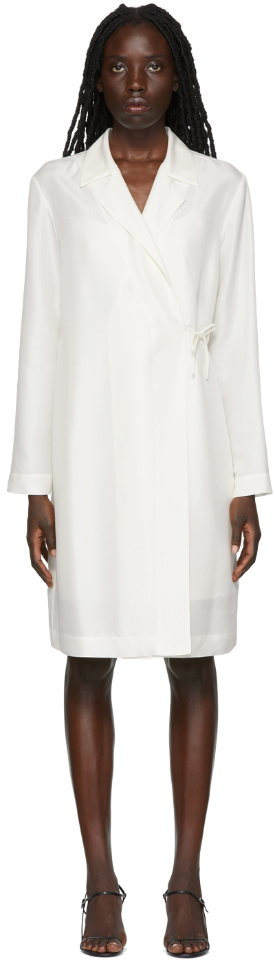 The Row SSENSE Exclusive White Pura Coat