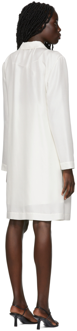 The Row Ssense Exclusive White Pura Coat In Ivory