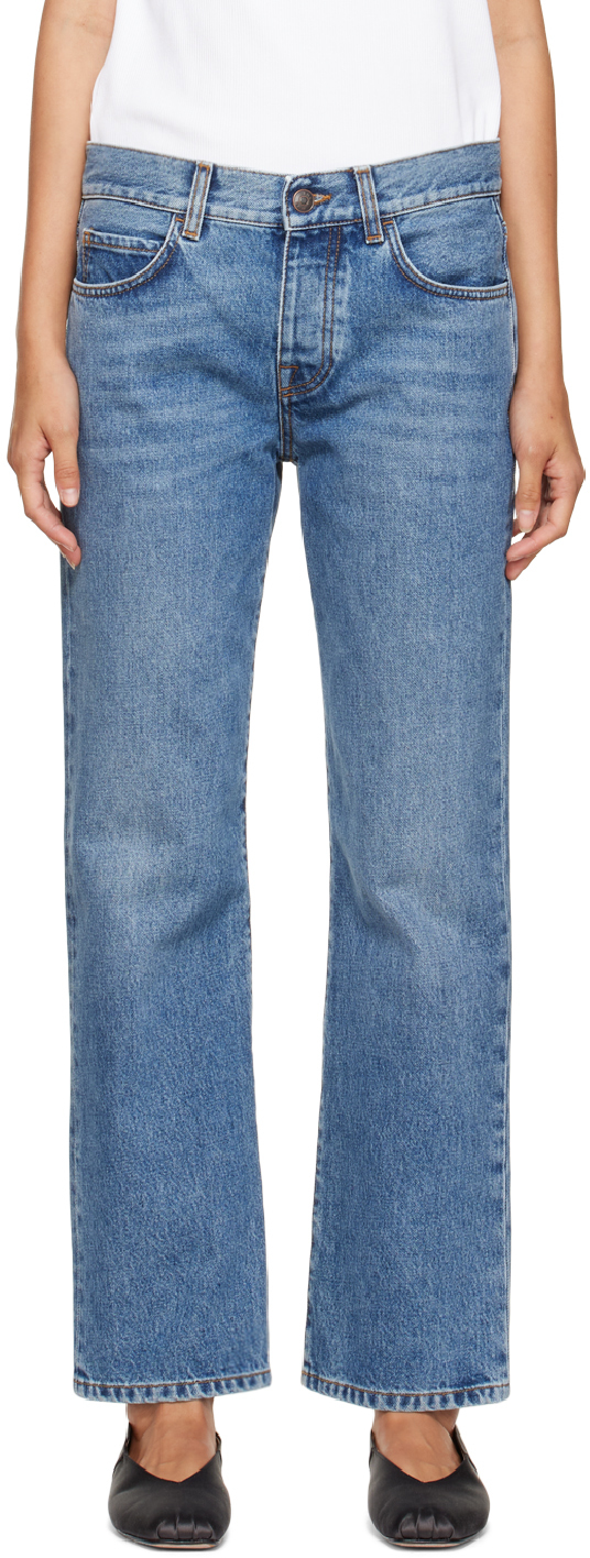 Blue Goldin Jeans by The Row on Sale