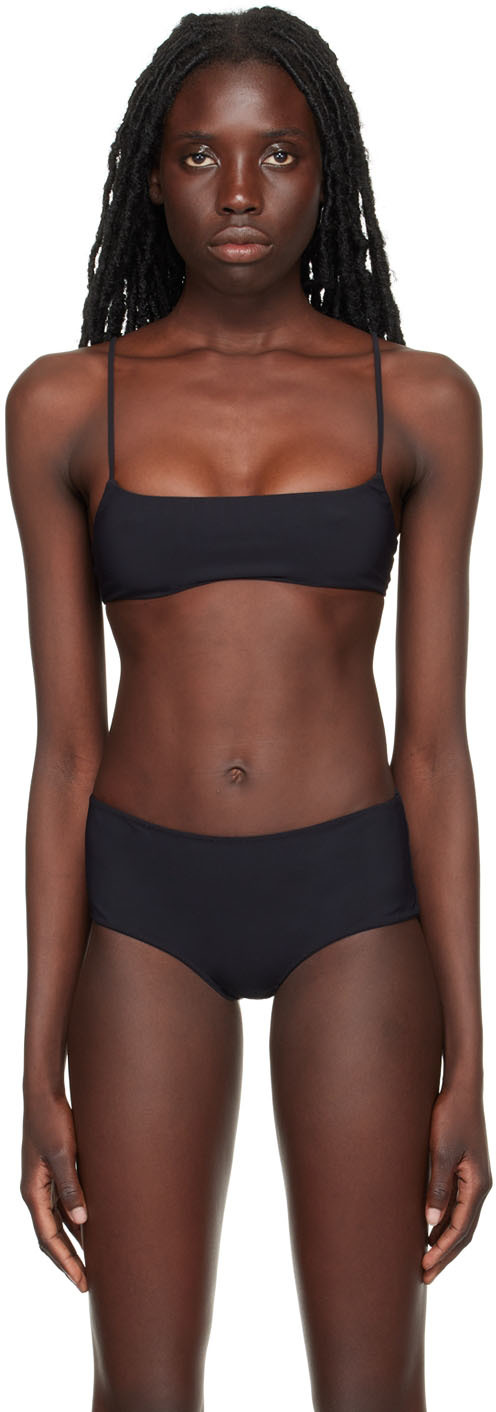 SSENSE Exclusive Black Flori Bikini Top