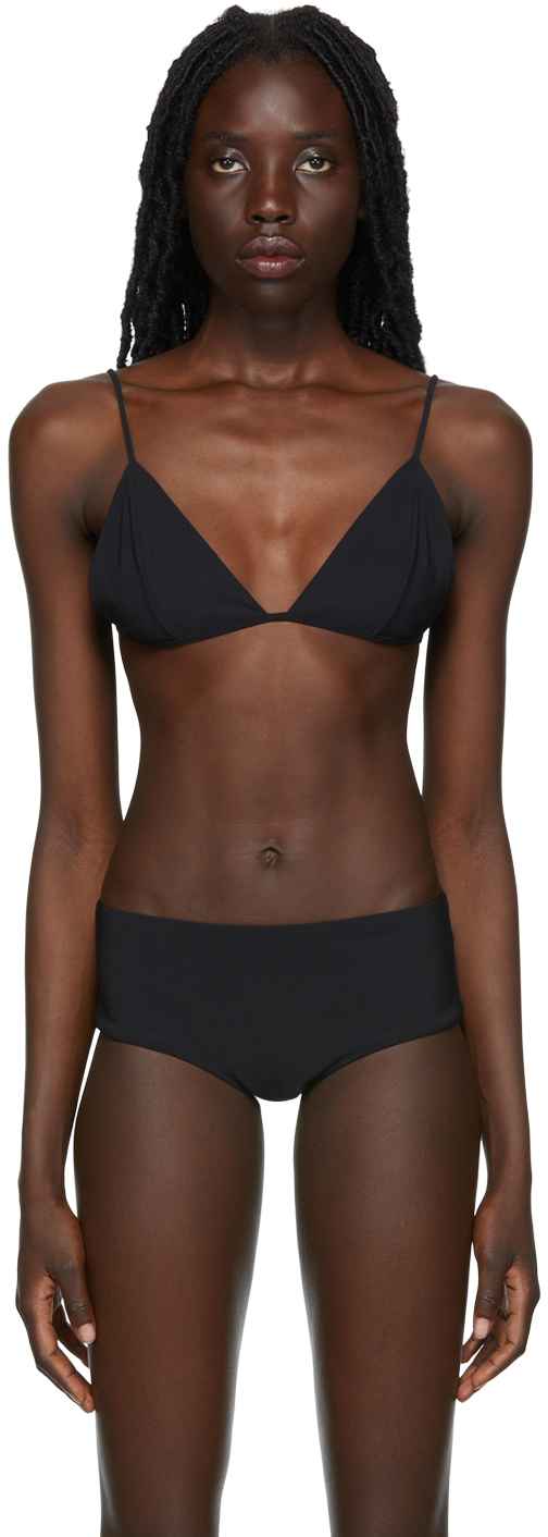 SSENSE Exclusive Black Fotini Bikini Top