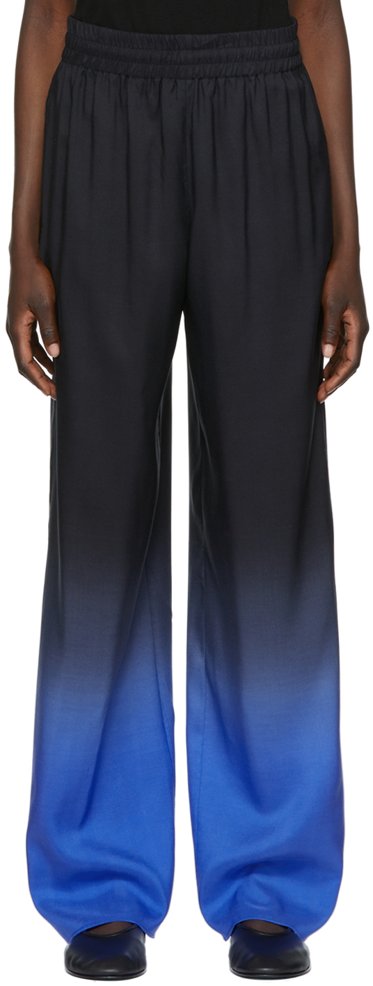 The Row Black & Blue Avant Trousers