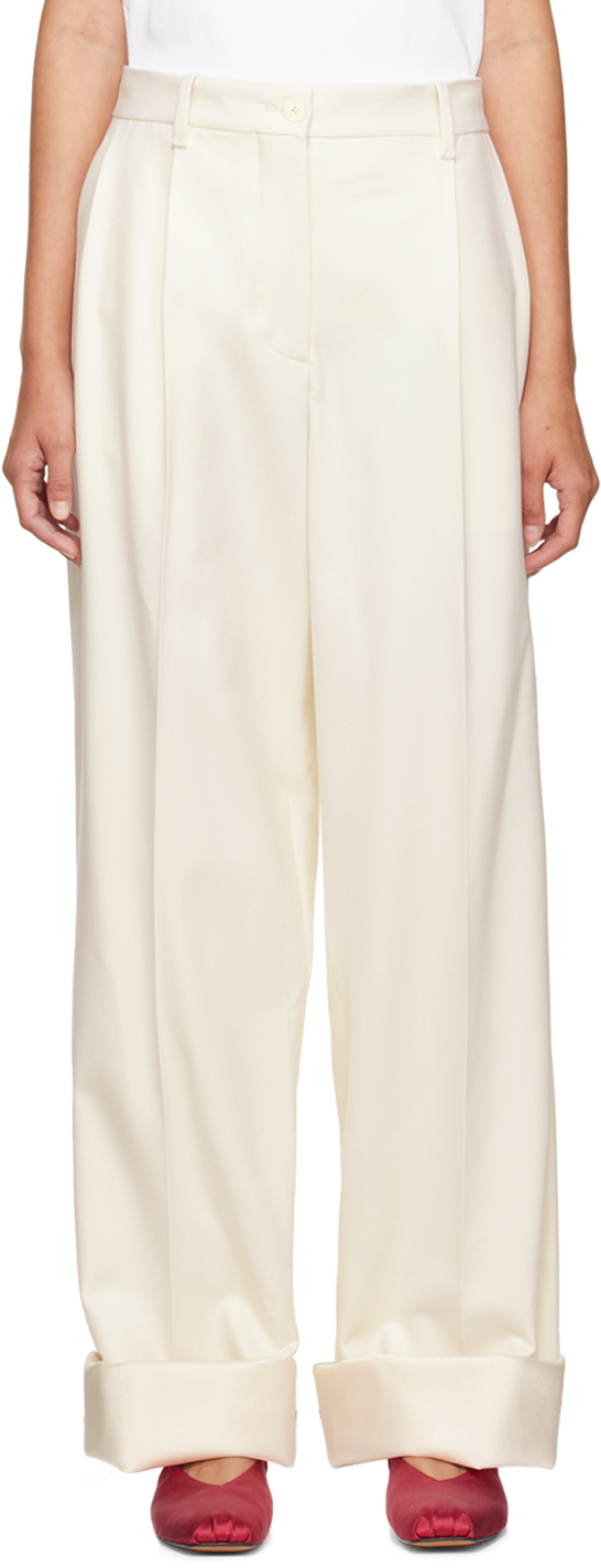 The Row Off-White Cassandro Trousers