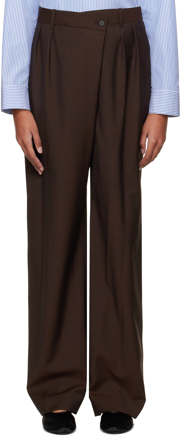 The Row Brown Willow Trousers
